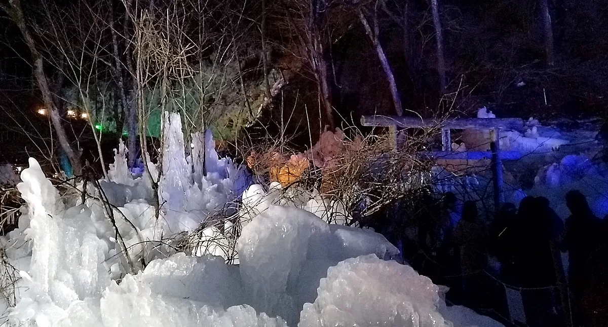 あしがくぼの氷柱,Ashi ga ku bo no tsurara,Icicles of Ashigakubo,night,夜